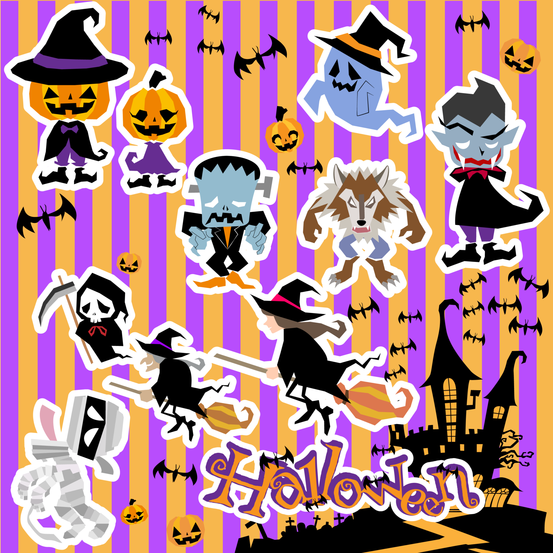 ハロウィーン ストックイラスト